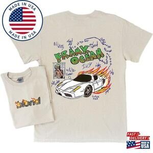 Frank Ocean Blond Art Front Back Hand Drawing T-Shirt